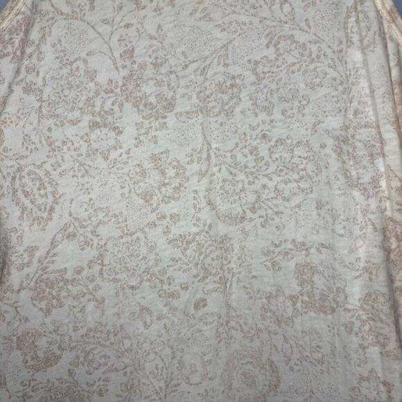 J. Crew Romantic Paisley Ivory Floral Sequin Racer Back Tank Top Sz XS - Picture 4 of 7